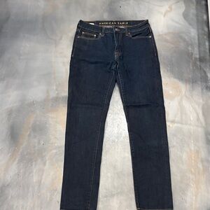 American Eagle Outfitters Men's Deep Indigo Skinny Jeans